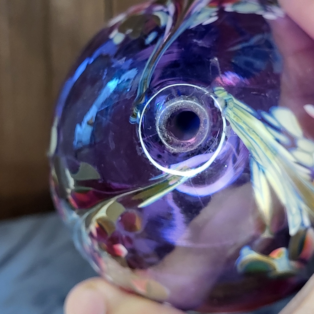 Purple Glass Art Lamp - Picture 13 of 17